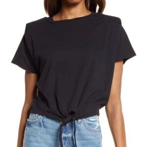 Allsaints Coni tie front tee